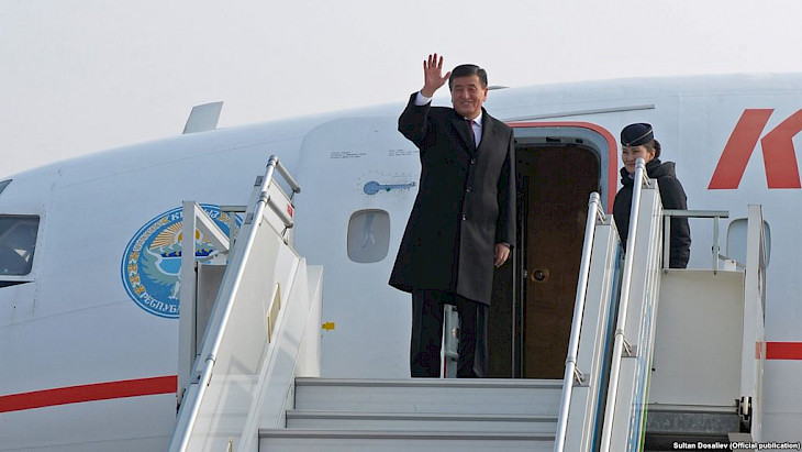 Президент Жээнбеков вылетел с рабочим визитом в Китай