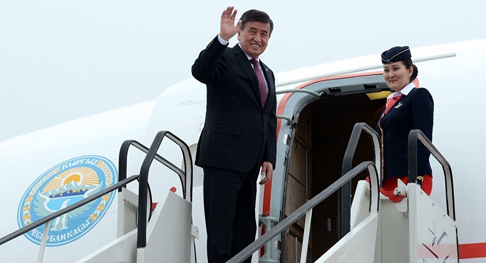 Жээнбеков вылетел в Казахстан для участия в юбилейном заседании ВЕЭС