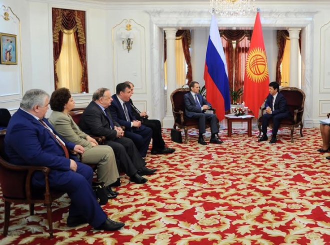 Темир Сариев и Сергей Нарышкин обсудили перспективы двустороннего сотрудничества КР и РФ в рамках ЕАЭС