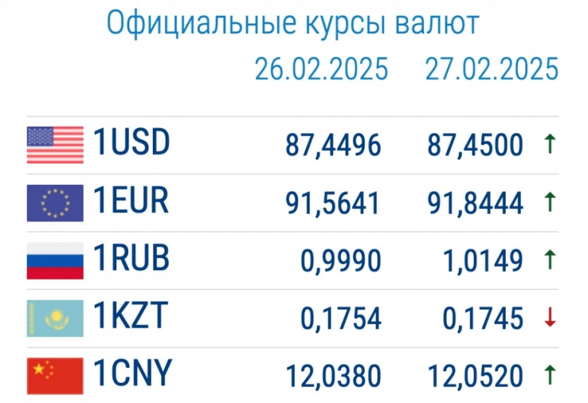 Курс валют в коммерческих банках 27 февраля: рубль вновь подешевел