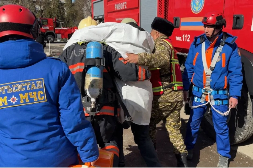 Пожар в корпусе урологии. В Нацгоспитале провели учения – фото