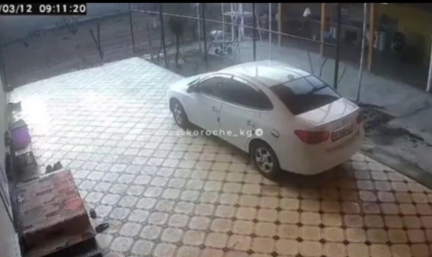 Момент землетрясения в Оше попал на видео