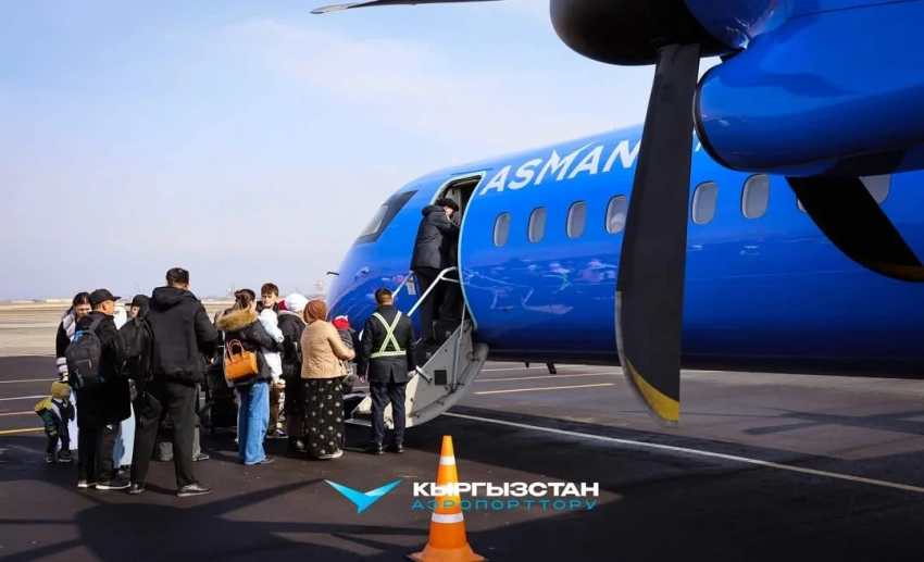 Авиакомпания Asman аirlines сегодня выполнит технический рейс Бишкек-Худжант-Бишкек
