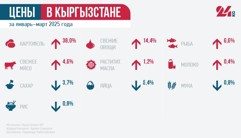 Итоги первого квартала 2025 года: как выросли цены на продукты питания