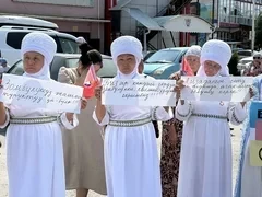 В Баткене прошла акция против домашнего насилия