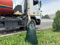 «Бишкекзеленстрой» внедрил новую технологию ухода за зелёными насаждениями