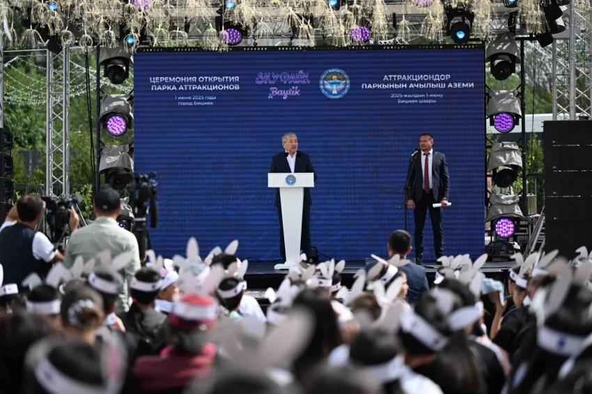 Адылбек Касымалиев принял участие в открытии парка развлечений «Sky Park Baytik» в Бишкеке