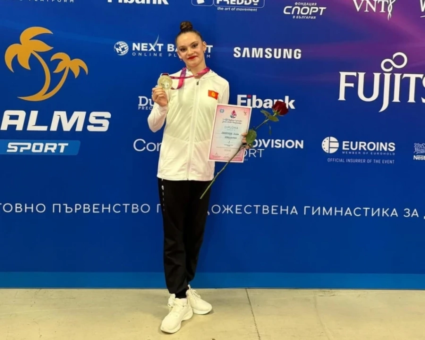 Юная кыргызстанка стала чемпионкой мира по художественной гимнастике