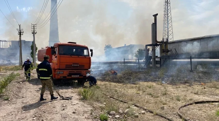 На территории ТЭЦ-2 прошли противопожарные учения
