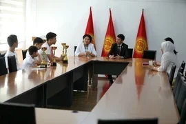 Юных призеров международной олимпиады наградили в Джалал-Абаде