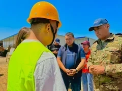 Министр Абсаттар Сыргабаев проверил ход дорожных работ в Таласе