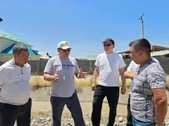 В Джалал-Абаде началось строительство объездной дороги к новому аэропорту
