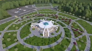 В Оше строительство нового современного парка идет полным ходом