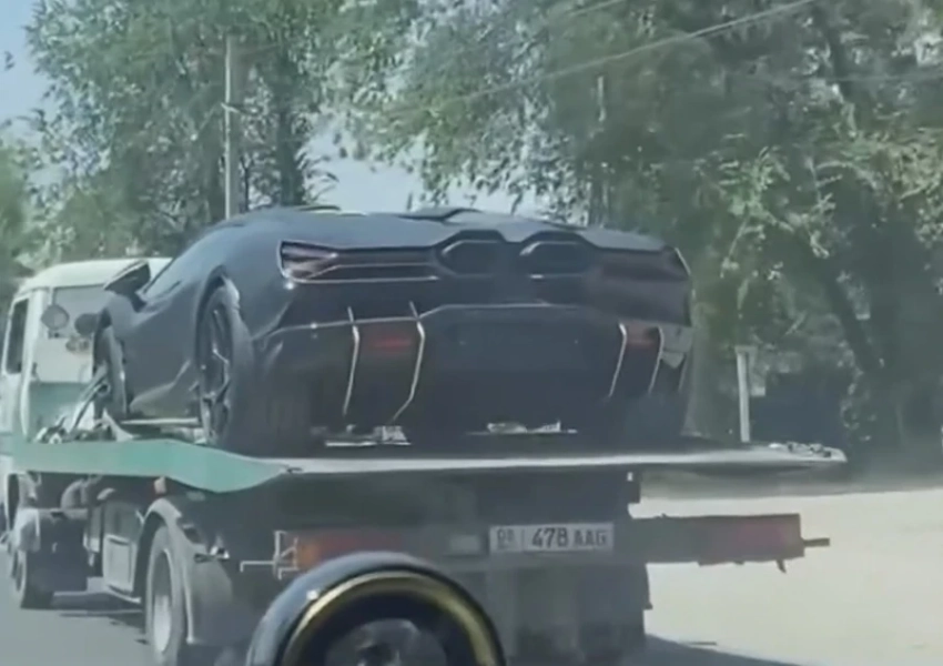 В Бишкеке заметили суперкар Lamborghini Revuelto стоимостью около $1 млн