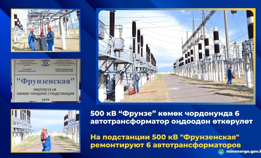 На подстанции «Фрунзенская» ремонтируют 6 автотрансформаторов