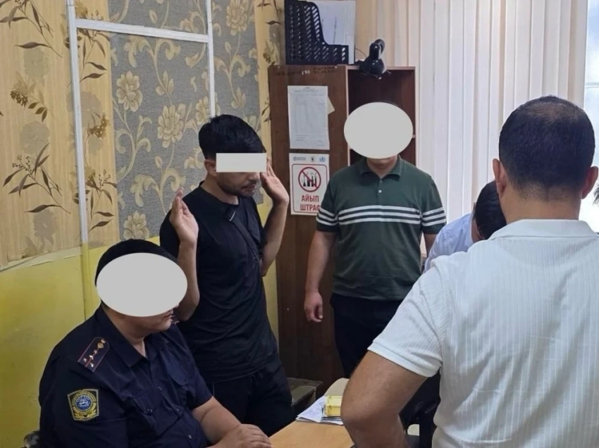 В Бишкеке задержан иностранец за дачу взятки сотрудникам УПСМ