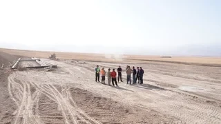 Азамат Сакиев проверил ход строительства железной дороги Китай-Кыргызстан-Узбекистан