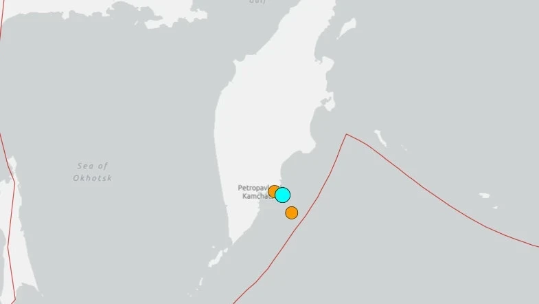 У берегов Камчатки произошло землетрясение магнитудой 6,1