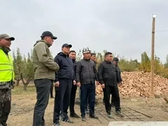 Орунтаев проверил ход реконструкции комплекса «Манас Ордо» в Таласе