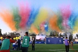 В Сокулукском районе торжественно открыли центральный стадион