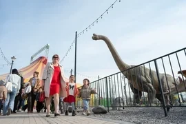 Более 100 школьников из Чуйской области посетили крупнейший в Кыргызстане парк семейного отдыха «Евразия»