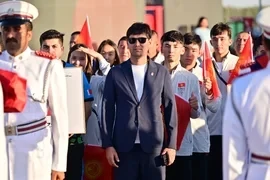 Делегация Кыргызстана приняла участие в поднятии флага на III Молодежных Азиатских играх в Манаме