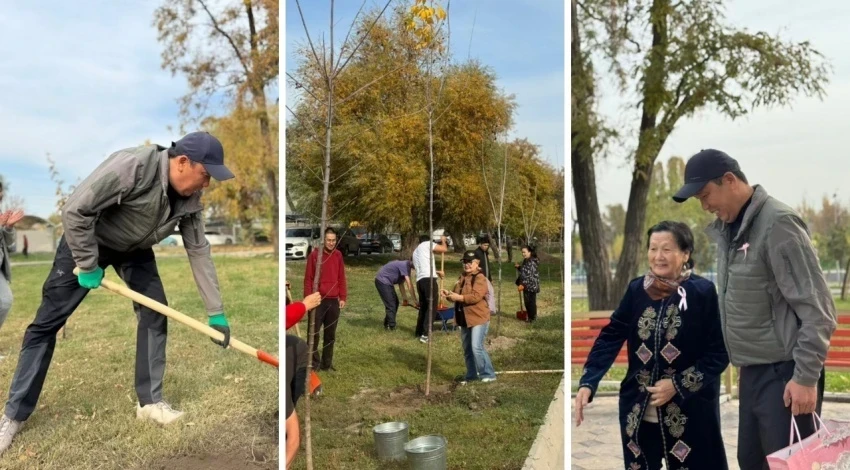 На "Аллее жизни" высадили более 100 деревьев как символ победы над раком
