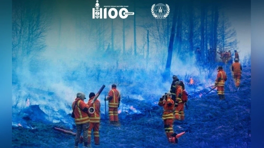 Лесные пожары вспыхнули на севере Монголии