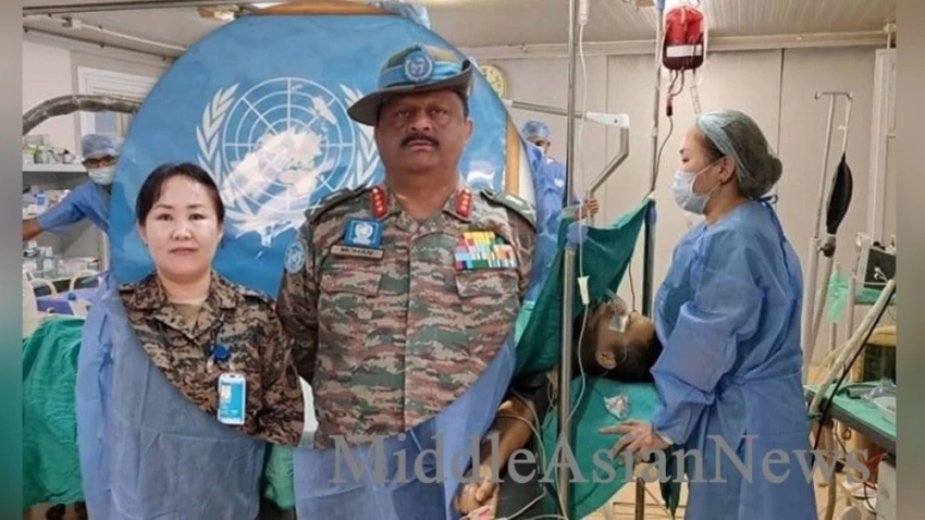 Монгольский военный врач, служивший в Судане, спасла жизнь индийскому солдату