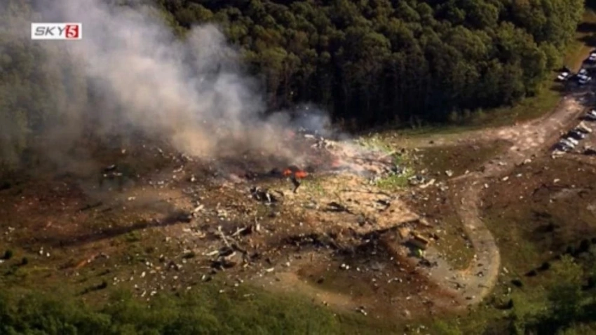 В США произошел мощный взрыв на военном заводе Accurate Energetic Systems