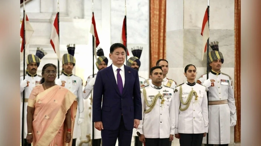 Президент Хурэлсух Ухнаа встретился с Ее Превосходительством Президентом г-жой Драупади Мурму