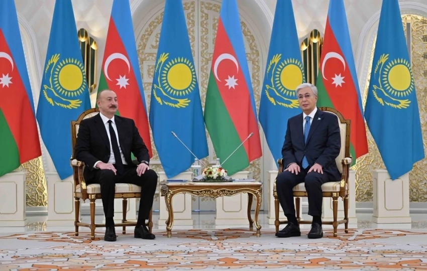 Президенты Казахстана и Азербайджана провели переговоры