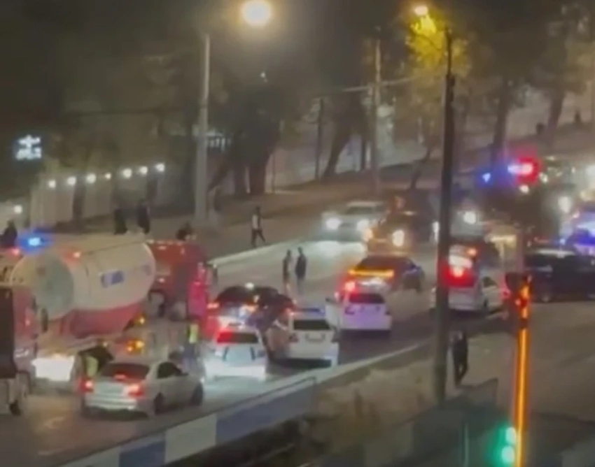 Бишкекчан напугало большое количество милиции на дорогах