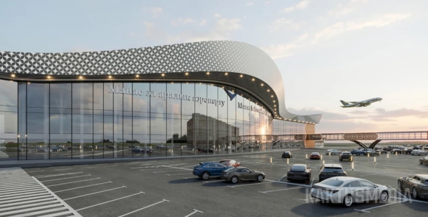 Ремонт в аэропорту "Манас": бесконечные пробки на дорогах и толпы на входе