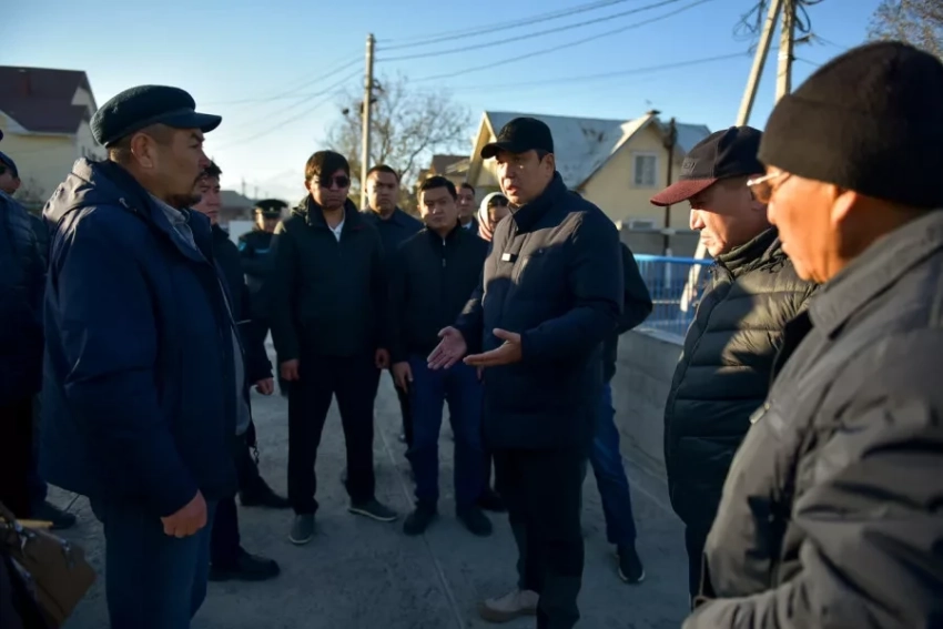 Мэр Бишкека проверил ход ремонтных работ на улицах города