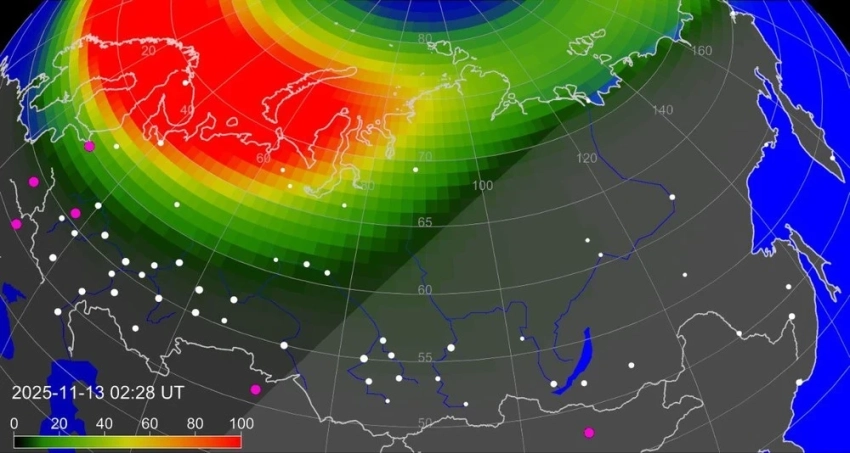 Выброс плазмы с Солнца вызвал сильнейшие полярные сияния