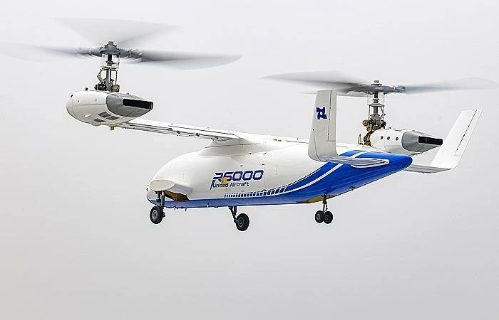 Первый в мире конвертоплан весом 6 тонн совершил полет в Китае