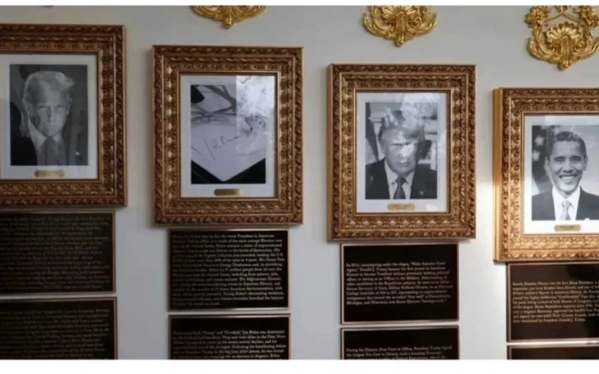 В «Аллее славы президентов» появились новые таблички. Их лично подписал Трамп