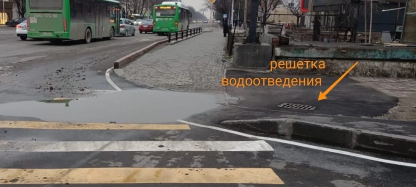 "После ремонта осталась яма". Горожане жалуются на дорогу на Чуй/Осмонкула