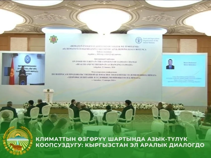 Кыргызстан представил меры по здоровью и питанию на международной площадке