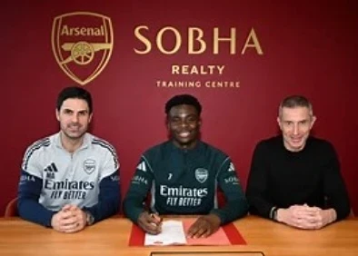 "Арсенал" продлил контракт с Букайо Сака до 2030 года