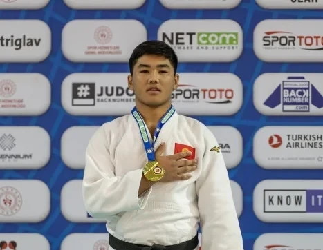 Бишкекский дзюдоист Мухаммедали Ырысдолотов стал чемпионом Открытого Кубка Европы