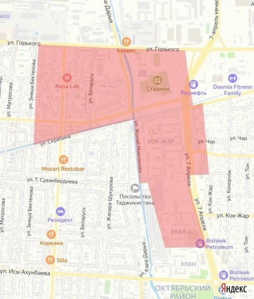 Отключение воды 19 марта в двух районах Бишкека переносится (карта)