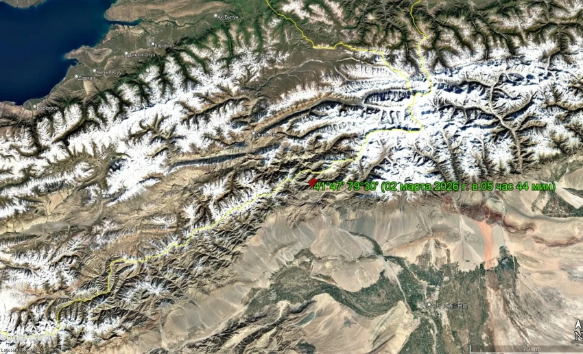 Зафиксировано землетрясение на кыргызско-китайской границе