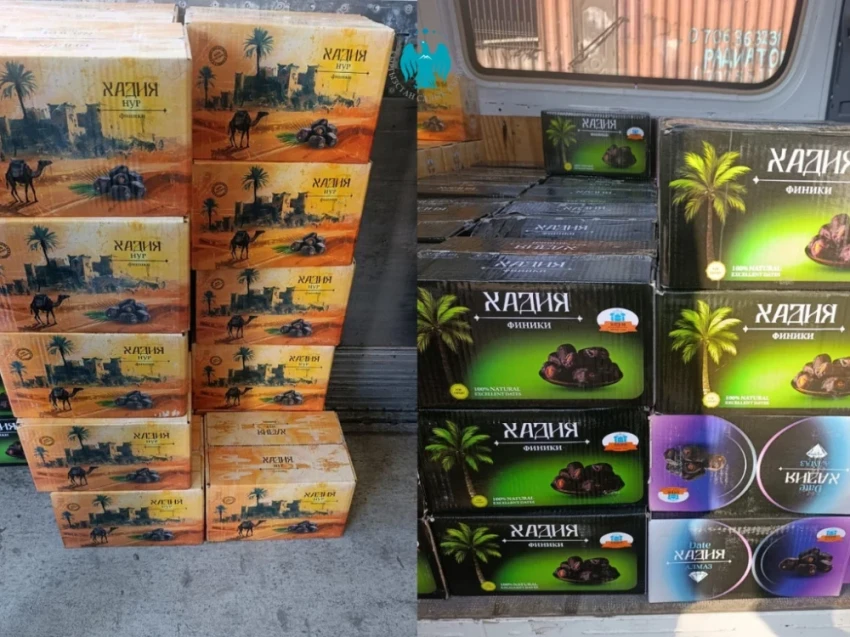 На границе с Казахстаном задержали груз контрабандных фиников